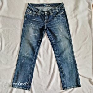 Miss Me Distressed Straight Leg Denim Jeans